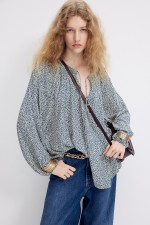 Oversized Crepe Blouse