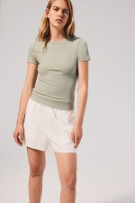 Ribbed Modal-blend T-shirt