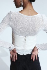 Gathered Corset-style Top