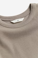 Ribbed Modal-blend T-shirt