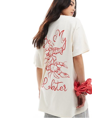 be my lobster oversized tee