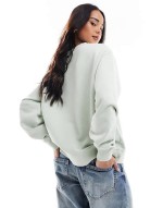 Northumberland crew neck sweatshirt in pale aqua