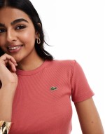 crew neck short sve t-shirt in red