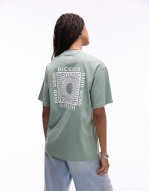oatfield graphic back print t-shirt in light green