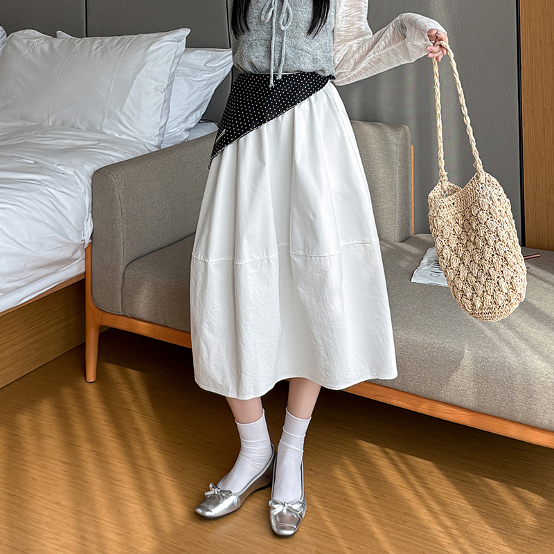 2026 Summer New Design Silk Scarf Korean Style High Waist Tulip Skirt for Women